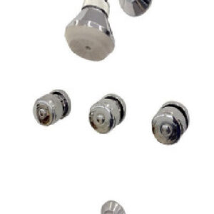 JUEGO LLUVIA LINEA ROMA II CROMO LA OVAL