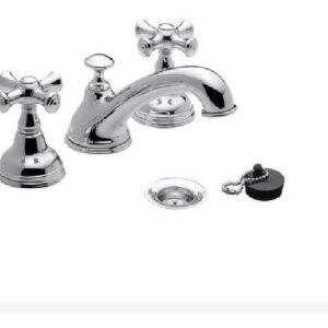 JUEGO LAVATORIO LINEA ALPHA CROMO LA OVAL