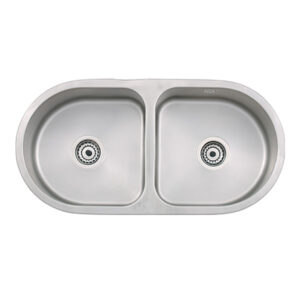 BACHA DE COCINA DOBLE SEMICIRCULAR (MOD.501) 78X37X20 A.ALFA