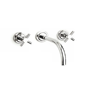 LAVATORIO DE PARED  CIERRE CERAMICO  EN CRUZ LINEA FIORE CROMO SUDAMERICANA