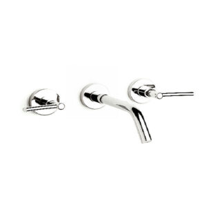 LAVATORIO DE PARED CIERRE CERAMICO LINEA FIORE LEVER CROMO SUDAMERICANA