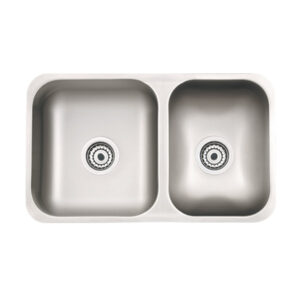 BACHA DE COCINA DOBLE (MOD.305) 63X37X18 A.ALFA