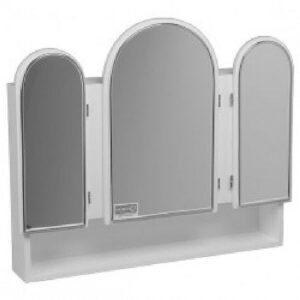 BOTIQUIN DE MADERA CAPILLA CON REPISA BLANCO MODELO 8001 HB