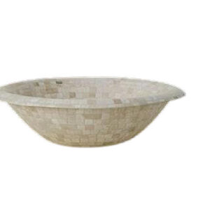 BACHA DE TRAVERTINO REDONDA ALAS DIAM.40CM VERERI