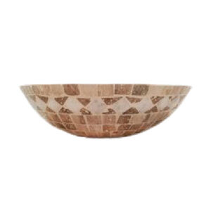 BACHA DE TRAVERTINO OVALADA 25X35CM VERERI