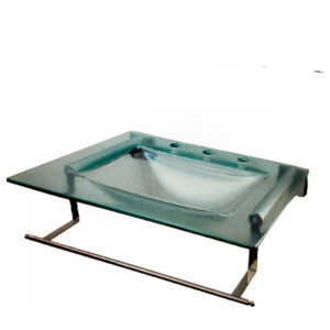 MESADA DE VIDRIO TRASLUCIDA LINEA MESON 4 DE 55X45 VITROTEC