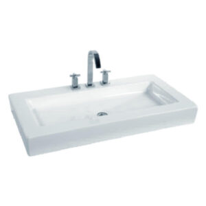 BACHA SOBREMESADA LINEA B242 DE 86X45X12CM BLANCA GULLIART