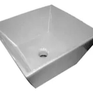 BACHA DE APOYO CUADRADA BLANCA 42X42 PRINGLES