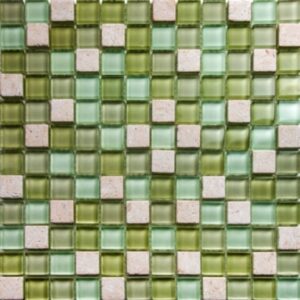 MALLA MATERIALES MIXTOS VERDE HANOI 30X30 MISIONES
