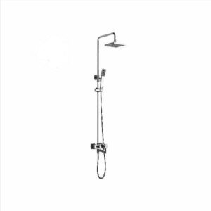 COLUMNA DE DUCHA EXTERIOR MONOCOMANDO CUADRADO CROMO H&D