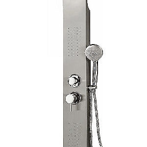 PANEL DE DUCHA HIDROMASAJE LINEA PDV1350 ACERO AURA