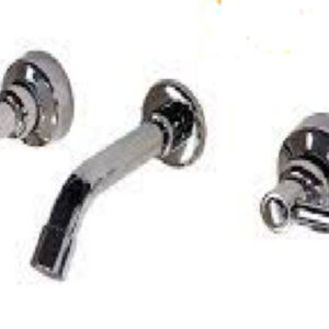 JUEGO LAVATORIO PARED LINEA LISBOA LEVER C/C CROMO LA OVAL