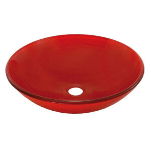 BACHA DE VIDRIO ROJA  DIAM.42CM DERPLA