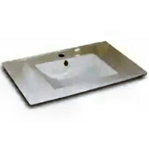 MESADA DE LOZA DE 1 AGUJERO DE 90CM BLANCA PRINGLES