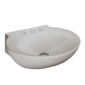 BACHA DE APOYO OVAL (50X34) DE 3 AGUJEROS BLANCA L39 DECA