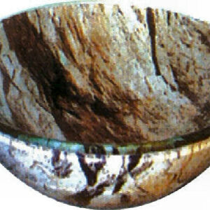 BACHA DE VIDRIO PIEDRA MARRON DIAM.42CM DI BAIA