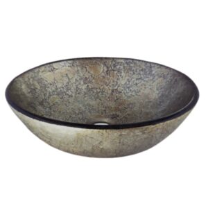 BACHA DE VIDRIO PLATEADA DIAM.42CM COLORI