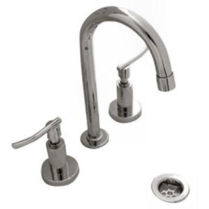 JUEGO LAVATORIO IBIZA LEVER CROMO C/C LA OVAL