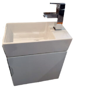 VANITORY COLGANTE BLANCO DE 1 AGUJERO LINEA DUE DE 42X25 GULLIART