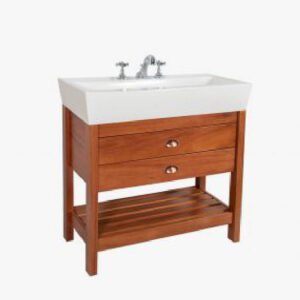 VANITORY MN1453 MADERA LUSTRADA BACHA DE LOZA 79X43CM GULLIART