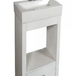 VANITORY MB231 BLANCO MESADA DE LOZA 1 AGUJERO 42X41CM GULLIART