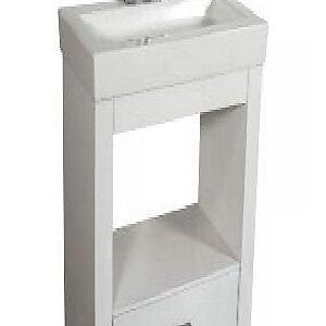 VANITORY MB231 BLANCO  MESADA DE LOZA 3 AGUJERO 42X41CM GULLIART