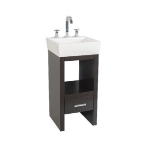 VANITORY MB231 WENGUE MESADA DE LOZA 3 AGUJEROS 42X41CM GULLIART