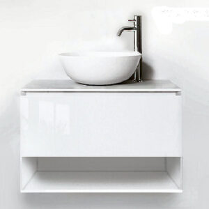 VANITORY COLGANTE C / MESADA 60X45 BLANCO STAMPATO