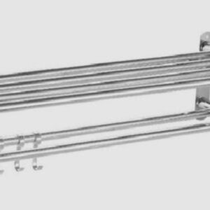 TOALLERO REPISA CON GANCHOS METALICO CROMO GRUPO