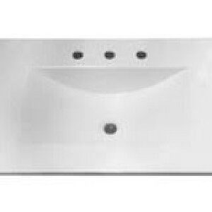 MESADA DE LOSA BLANCA 3 AGUJEROS 80X46X18 FLOWATER