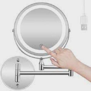 ESPEJO DE PARED BRAZO EXTENSIBLE CON LED 20CM GRUPO