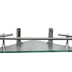 ESQUINERO SIMPLE VIDRIO DE BRONCE CROMADO KURYMAR