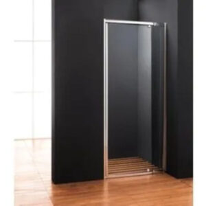 MAMPARA REBATIBLE DE 1 HOJA VIDRIO TEMPLADO TRASLUCIDA CROMO 90X180 GORENA