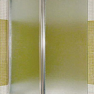 PAÑO MOVIL/FIJO VIDRIO TEMPLADO TRASLUCIDO CROMO 120X140 GORENA