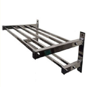 TOALLERO REPISA LINEA KUBO DE BRONCE CROMADO KURYMAR