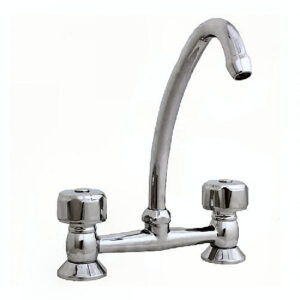 JUEGO COCINA MESADA LINEA ROMA II CROMO LA OVAL