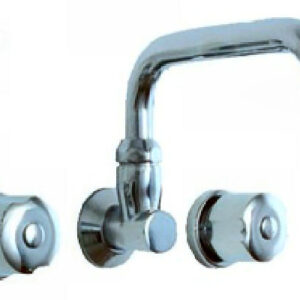JUEGO COCINA PARED INVERTIDO  LINEA ROMA II CROMO LA OVAL